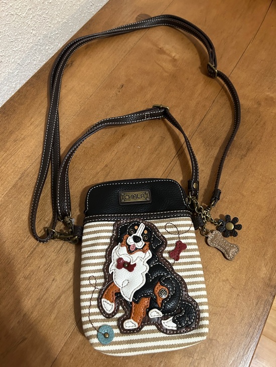 Chala Handbags - Chala Bernese Mountain Dog Crossbody Purse